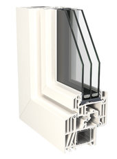 sezione serramento in pvc