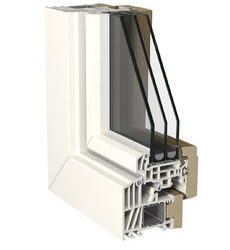 Sezione serramento in legno pvc